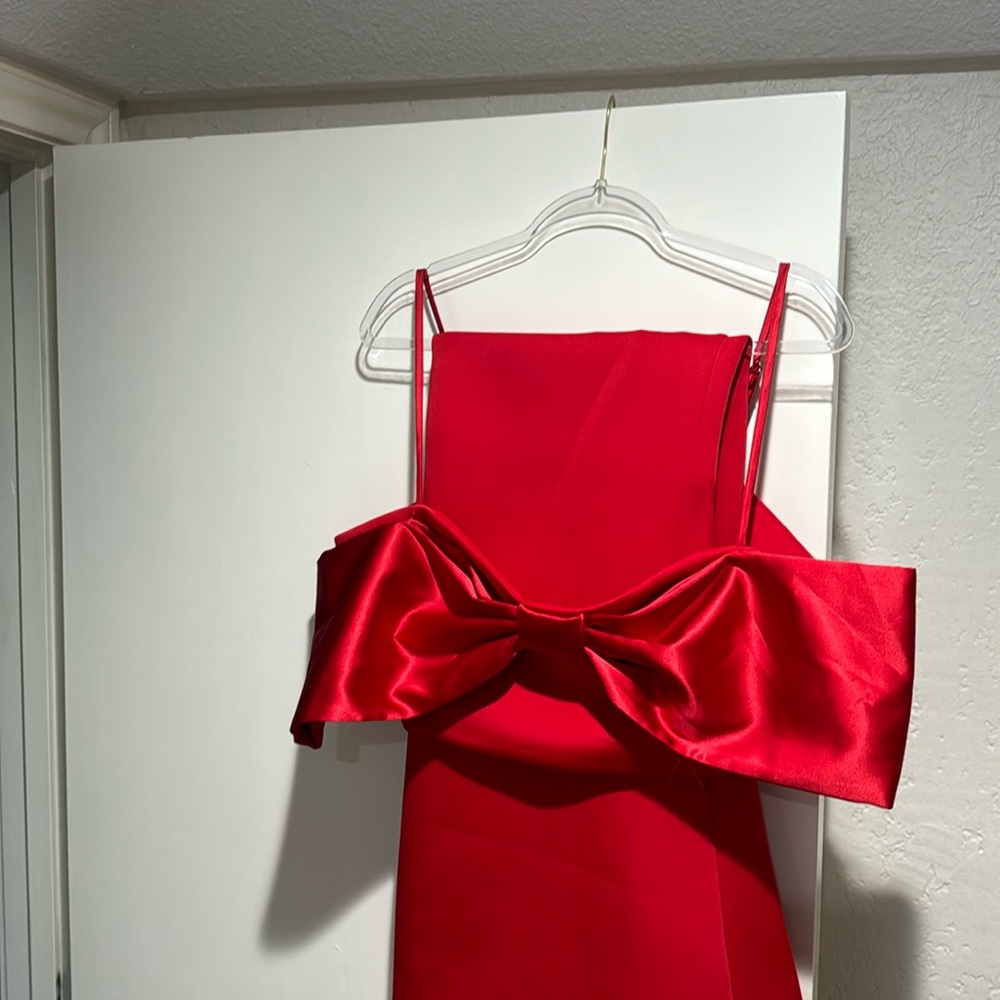 Red two piece set.